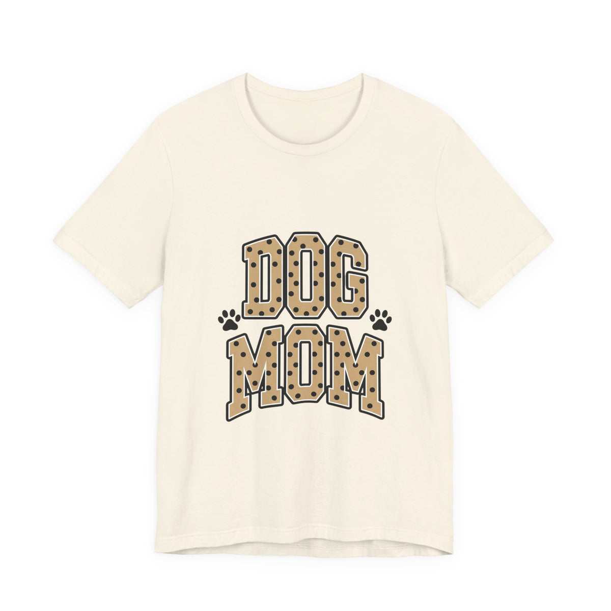 Dog Mom T-Shirt — Leopard Print Paw Graphic Tee for Pet Lovers