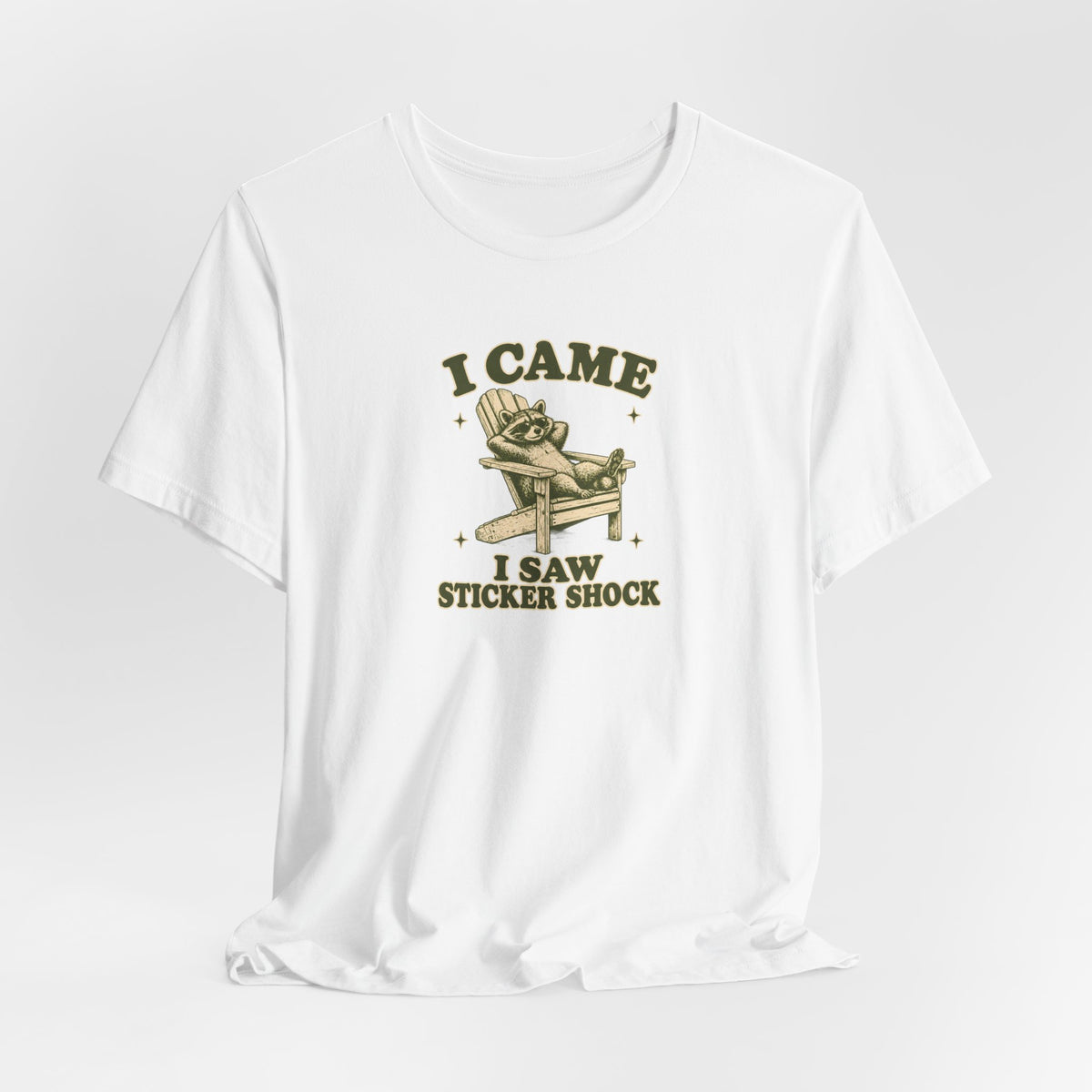 Raccoon Sticker Shock - Economic Anxiety T-Shirt