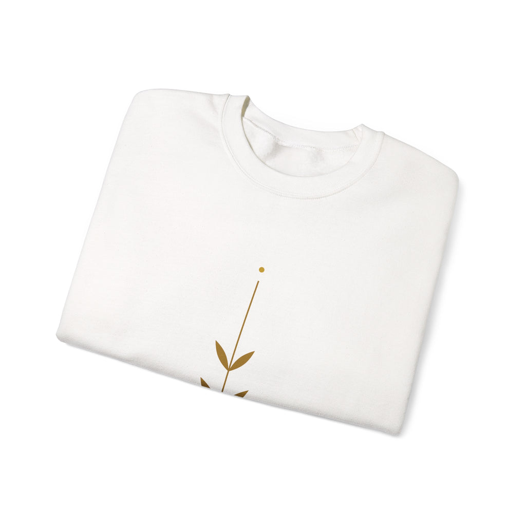 Rooted Botanical Sweatshirt — Gold Sprig Graphic Crewneck