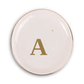 Golden Monogram Trinket Tray — Personalized | Ardently Simple Co