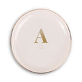Golden Monogram Trinket Tray — Personalized | Ardently Simple Co