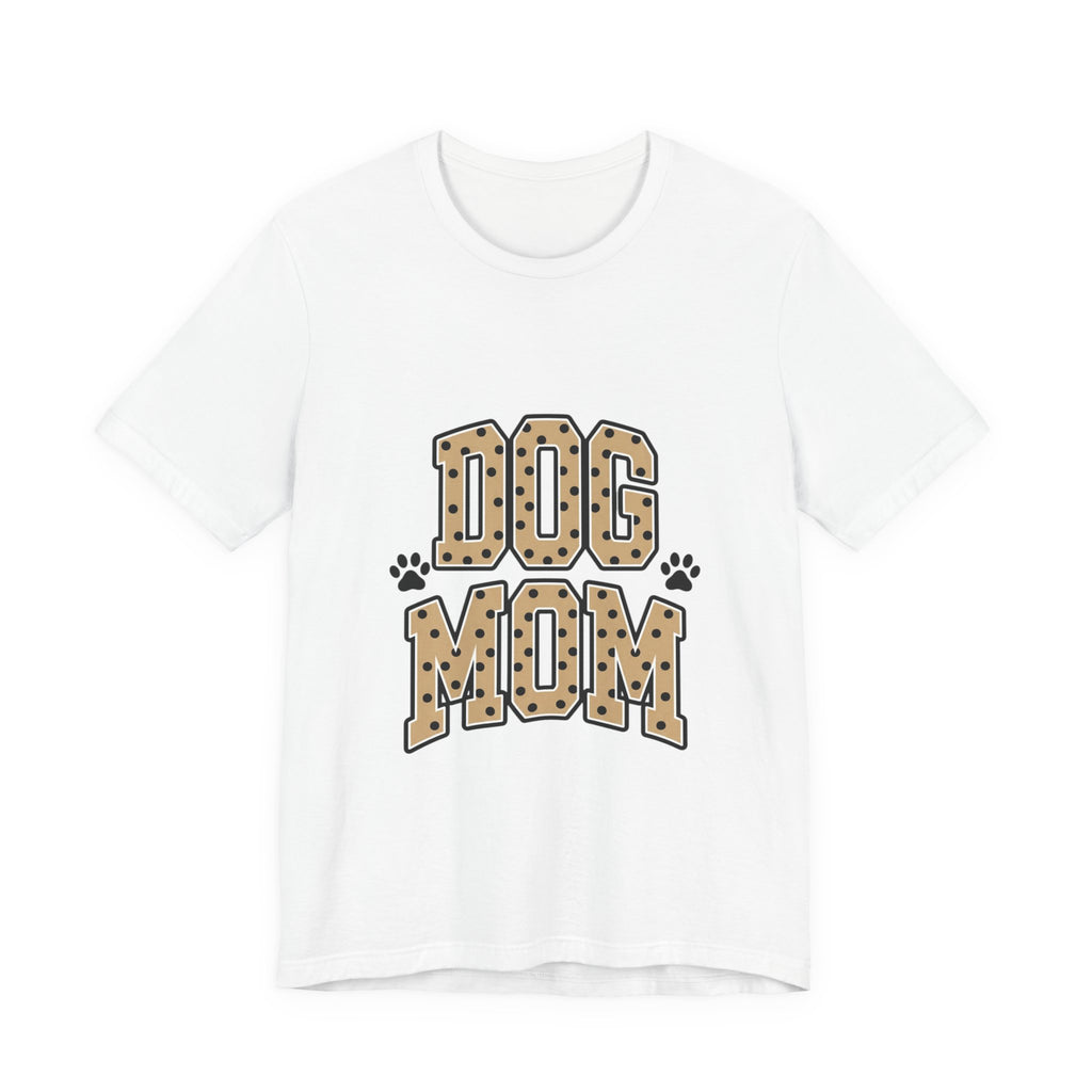 Dog Mom T-Shirt — Leopard Print Paw Graphic Tee for Pet Lovers