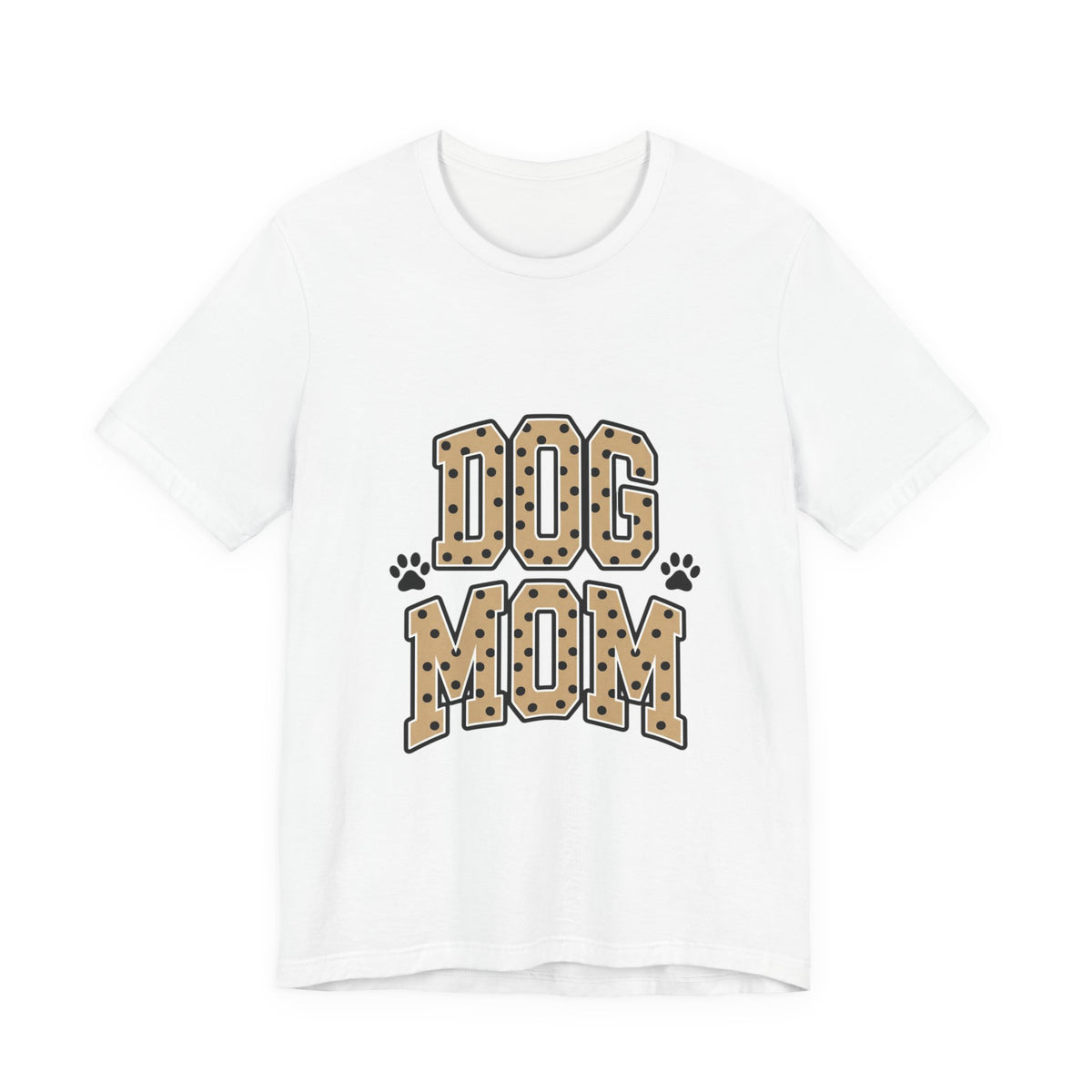 Dog Mom T-Shirt — Leopard Print Paw Graphic Tee for Pet Lovers