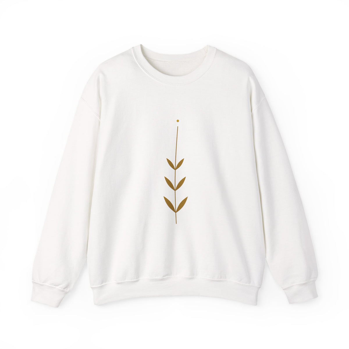 Rooted Botanical Sweatshirt — Gold Sprig Graphic Crewneck