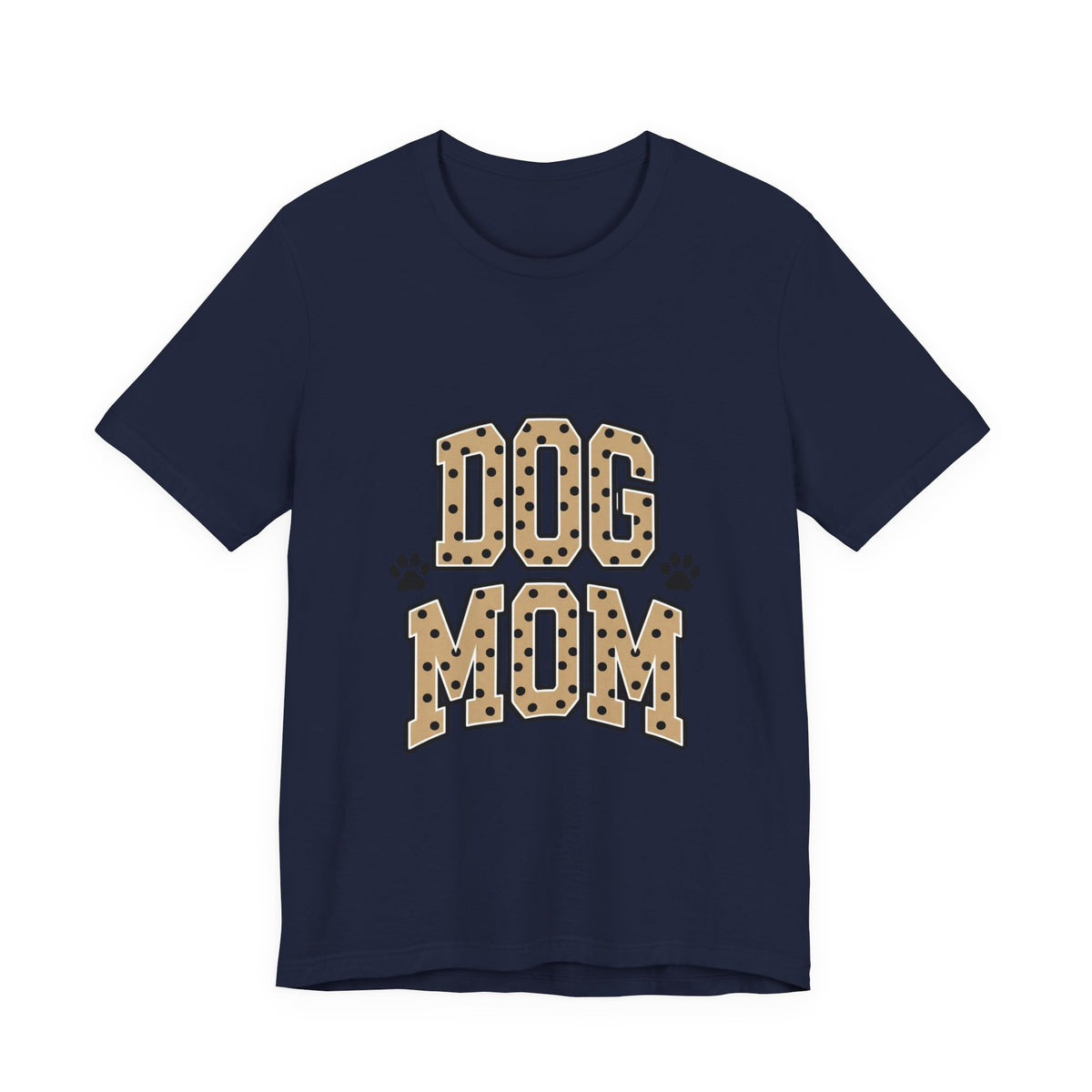Dog Mom T-Shirt — Leopard Print Paw Graphic Tee for Pet Lovers
