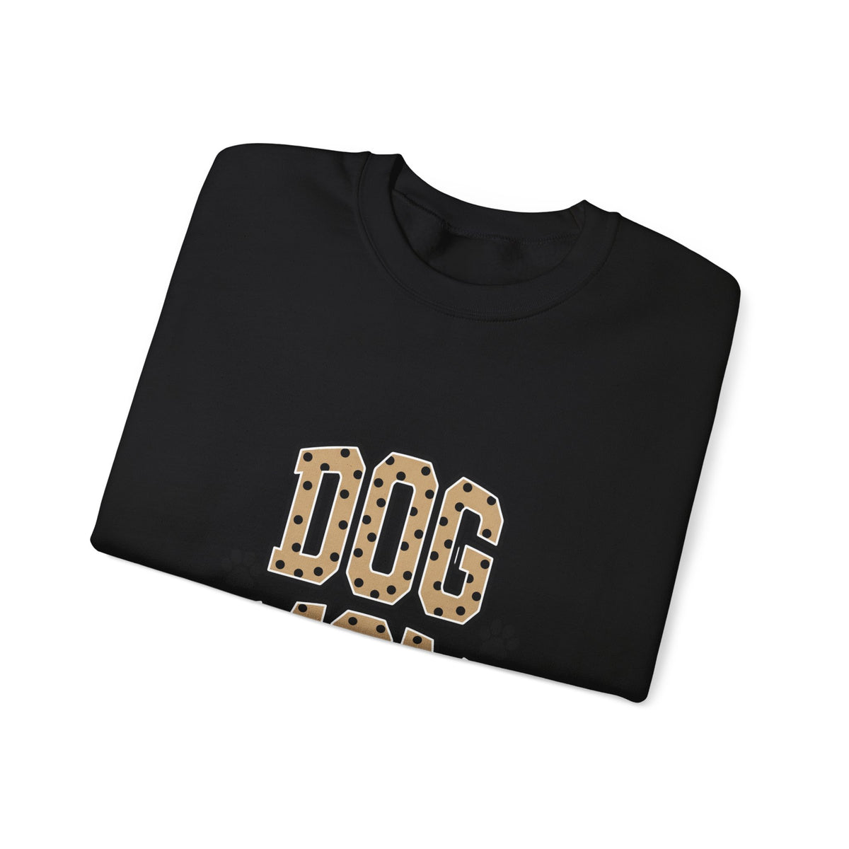 Dog Mom Sweatshirt – Leopard Print Paw Graphic Crewneck