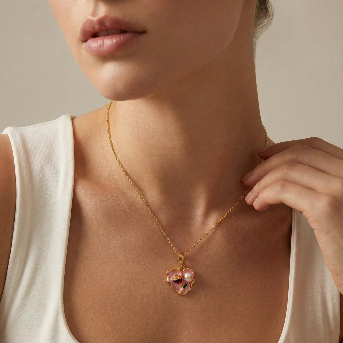 Rose Garden Heart Necklace | Ardently Simple Co