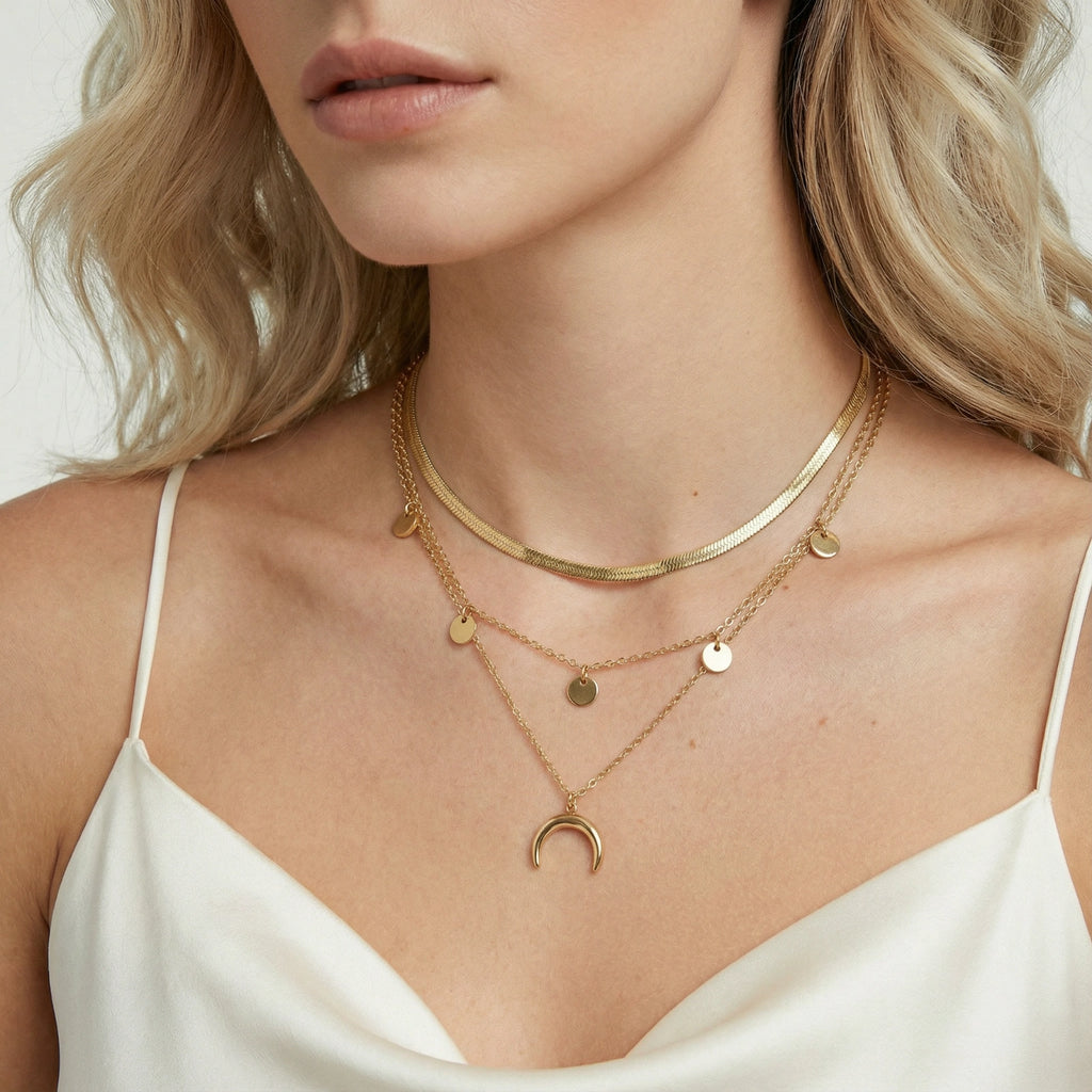 Golden Crescent Layer Set | Ardently Simple Co