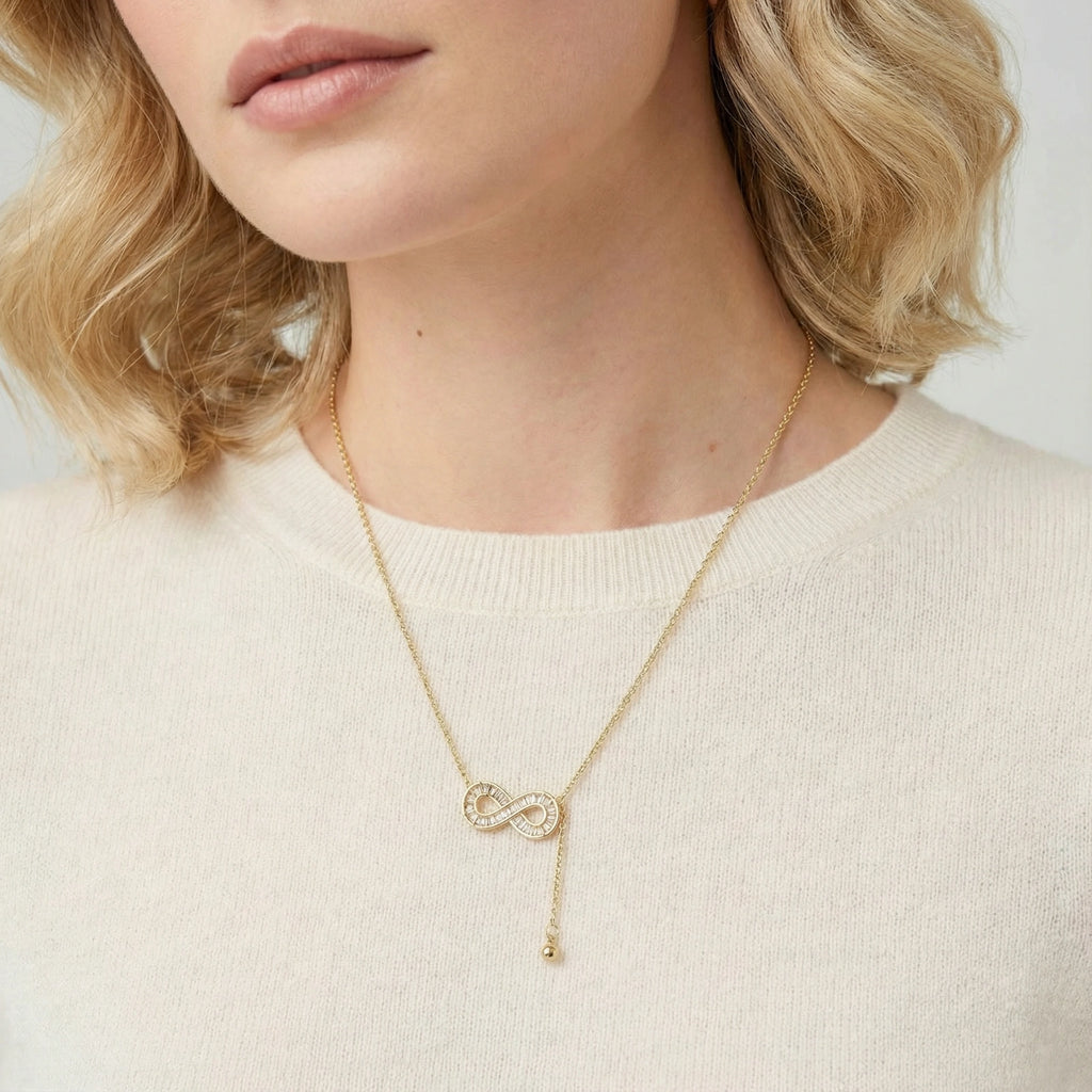Infinity Sparkle Necklace | Ardently Simple Co