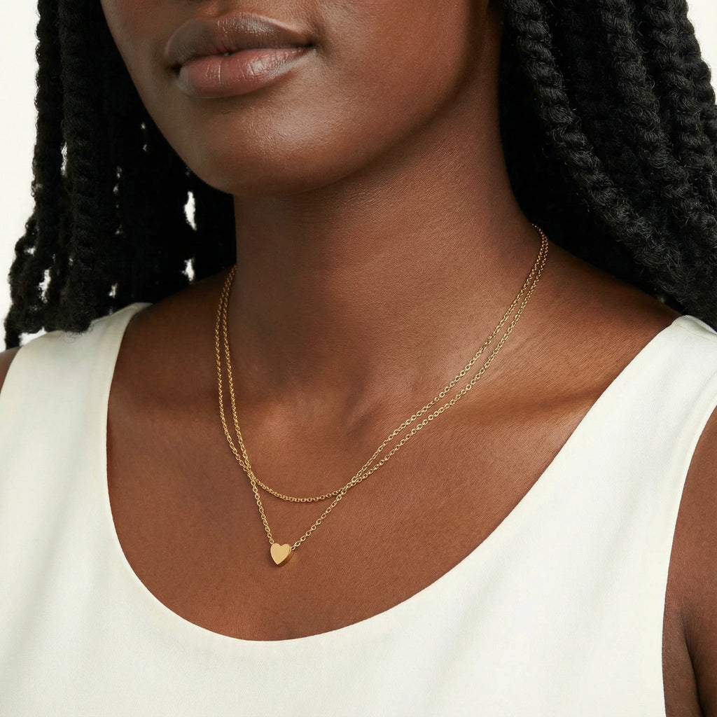 Layered Heart Necklace | Ardently Simple Co