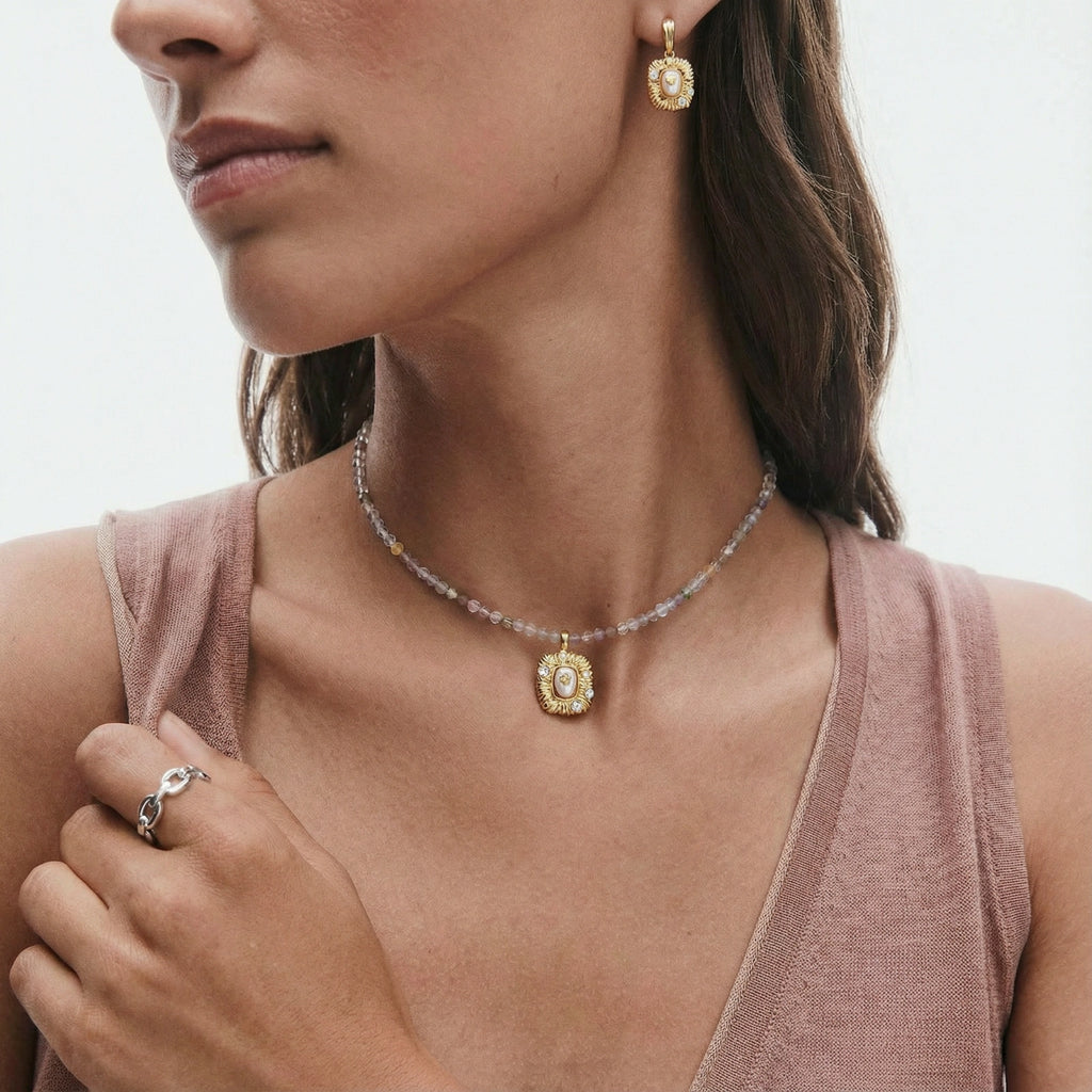 Baroque Dreams Gemstone Necklace | Ardently Simple Co