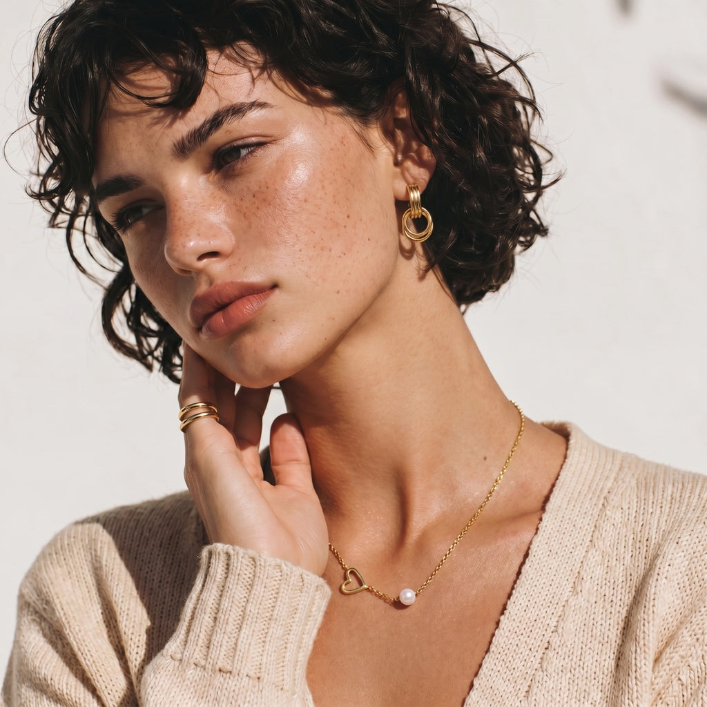 Heart Bead Necklace | Ardently Simple Co