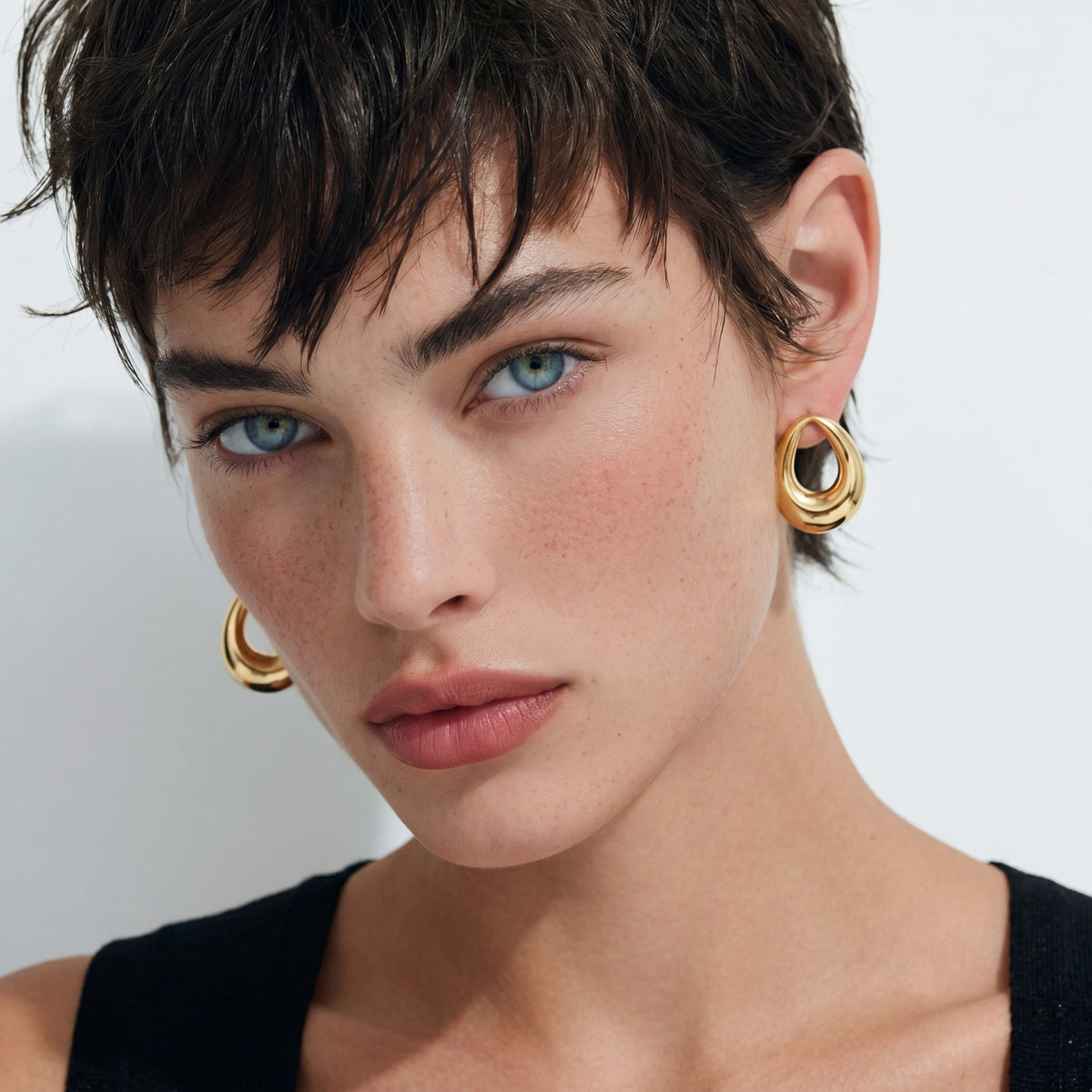 Golden Loop Studs | Ardently Simple Co