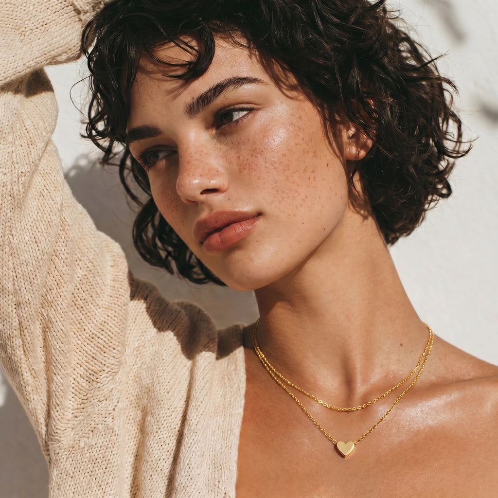 Layered Heart Necklace | Ardently Simple Co