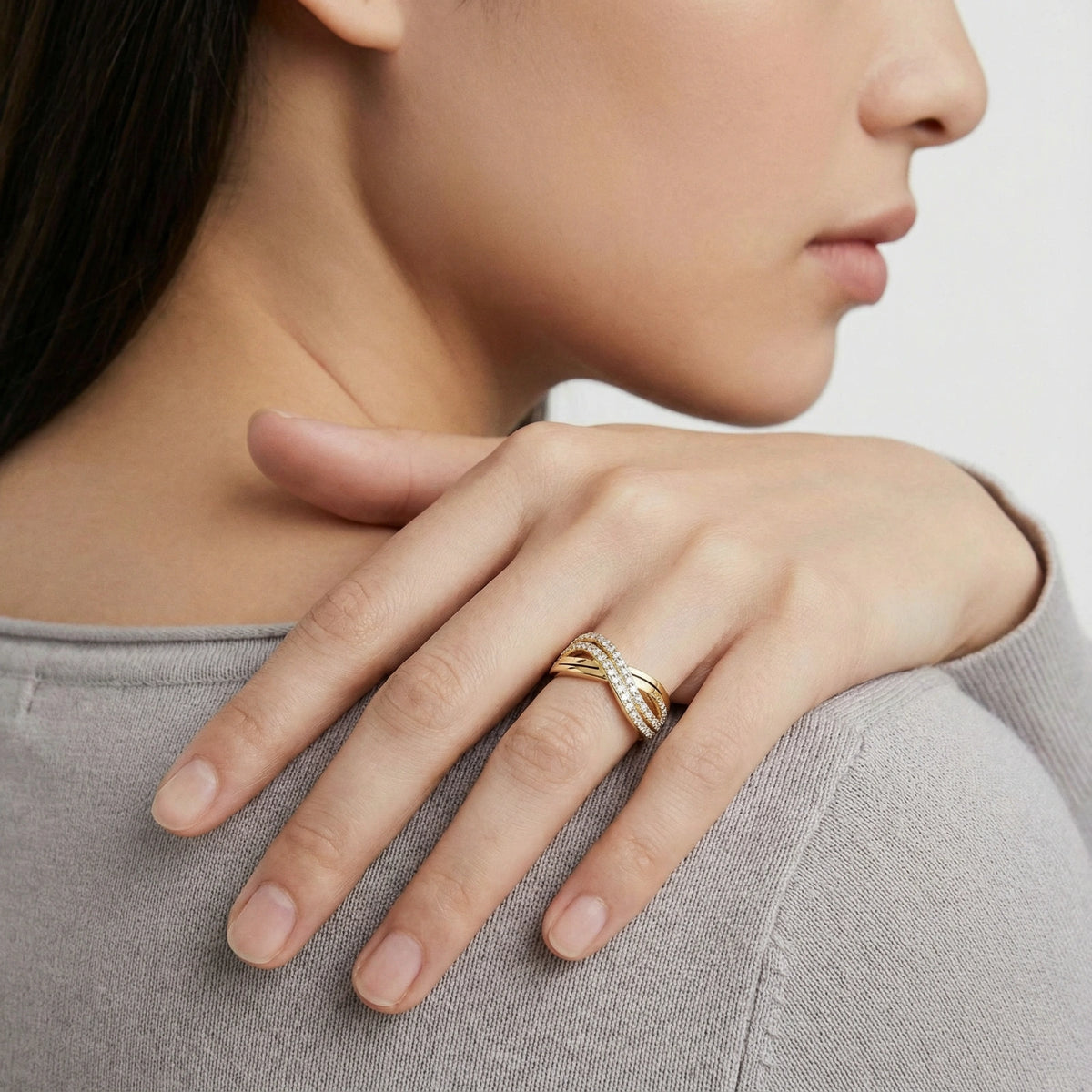 Golden Wave Flow Ring | Ardently Simple Co
