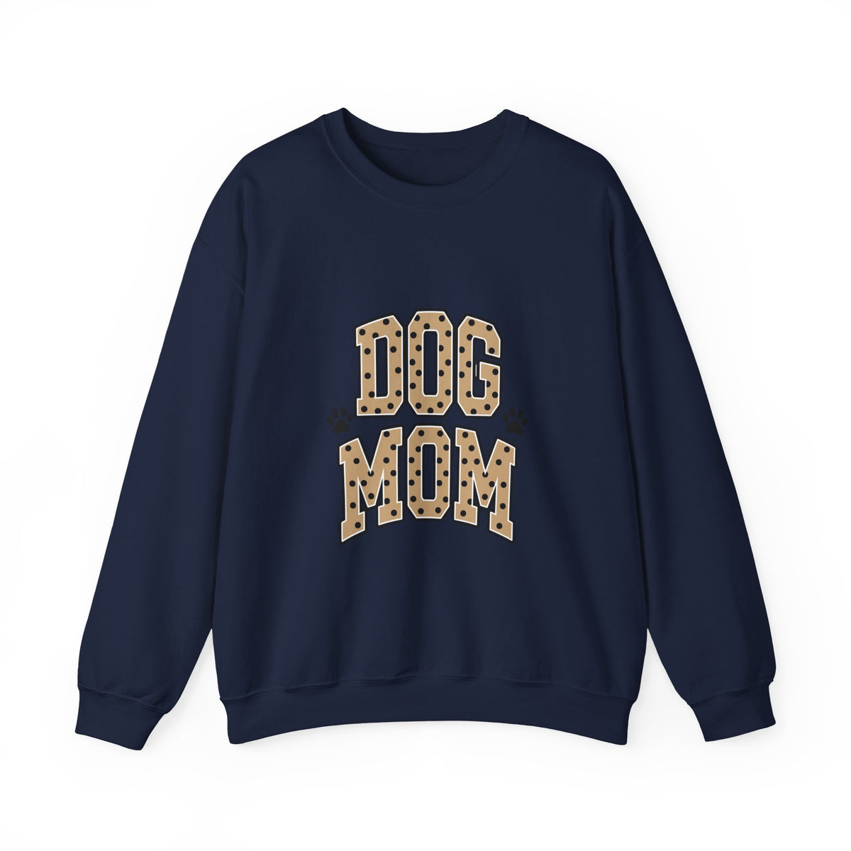 Dog Mom Sweatshirt – Leopard Print Paw Graphic Crewneck