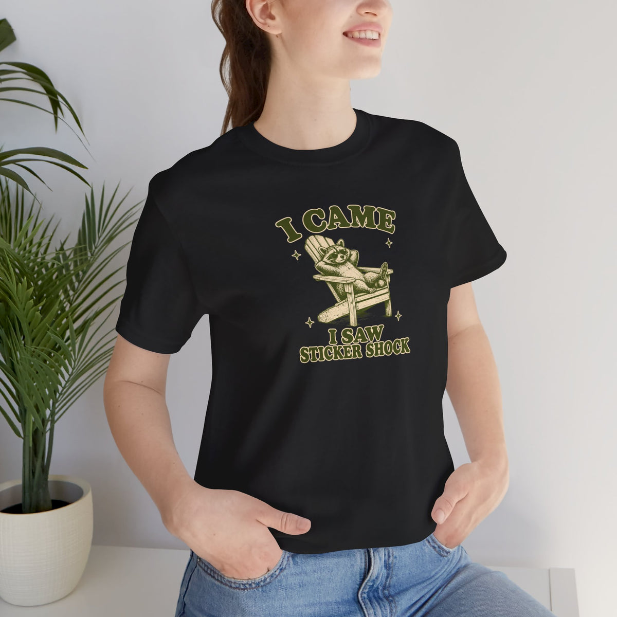 Raccoon Sticker Shock - Economic Anxiety T-Shirt