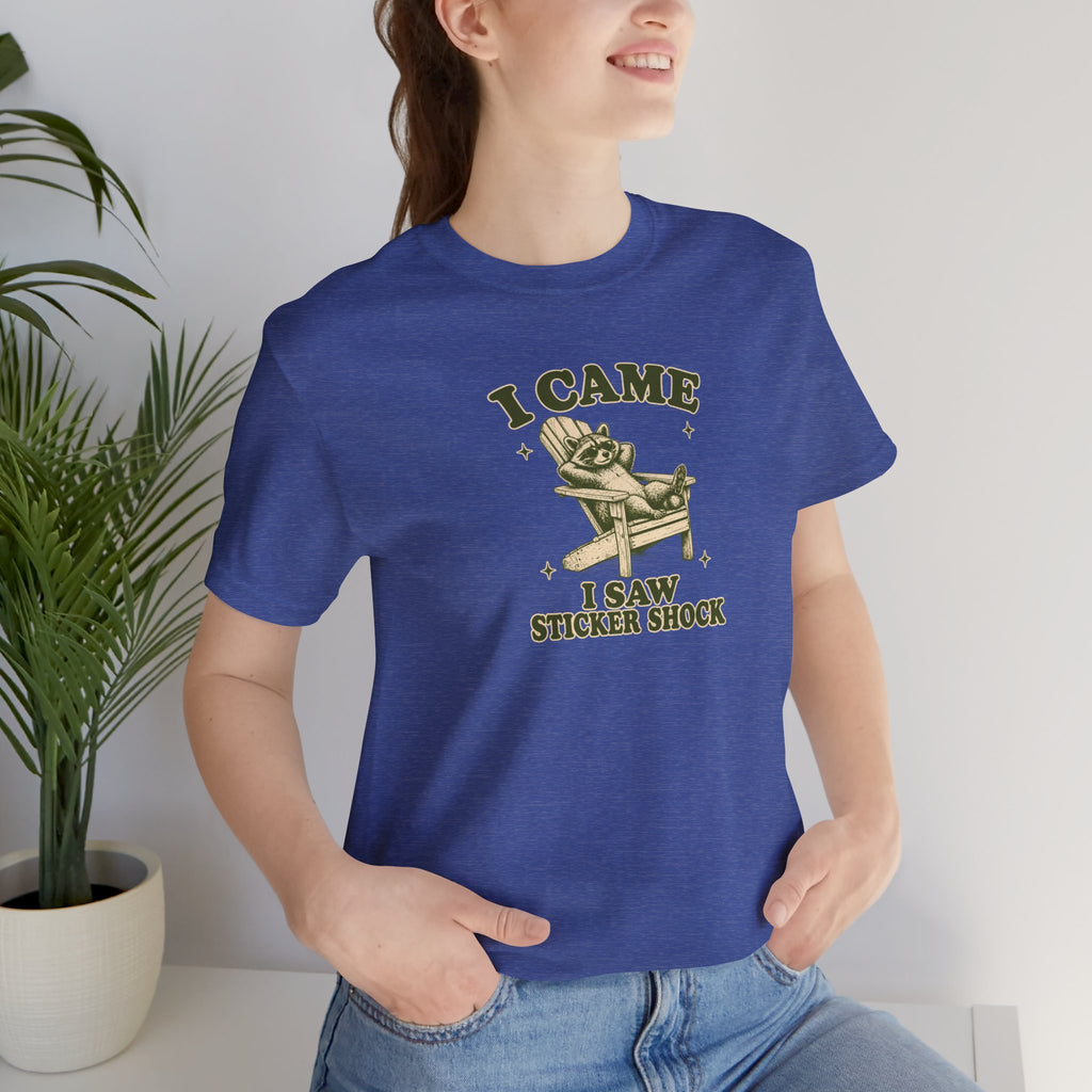 Raccoon Sticker Shock - Economic Anxiety T-Shirt