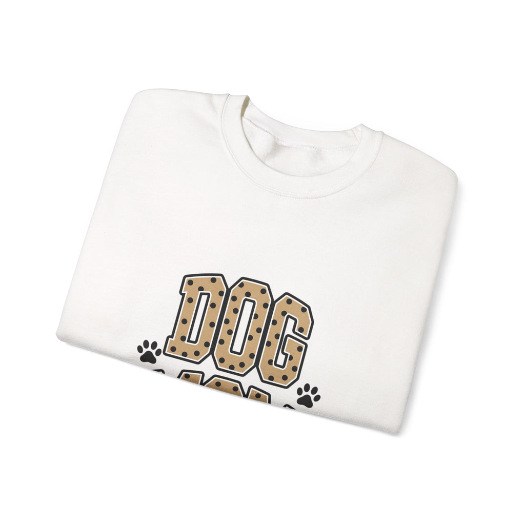 Dog Mom Sweatshirt – Leopard Print Paw Graphic Crewneck