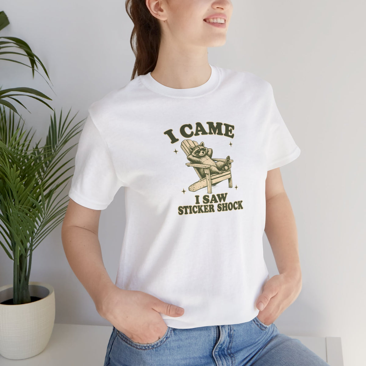 Raccoon Sticker Shock - Economic Anxiety T-Shirt
