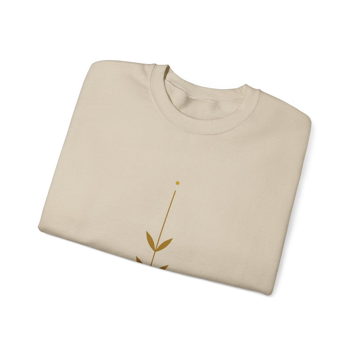 Rooted Botanical Sweatshirt — Gold Sprig Graphic Crewneck