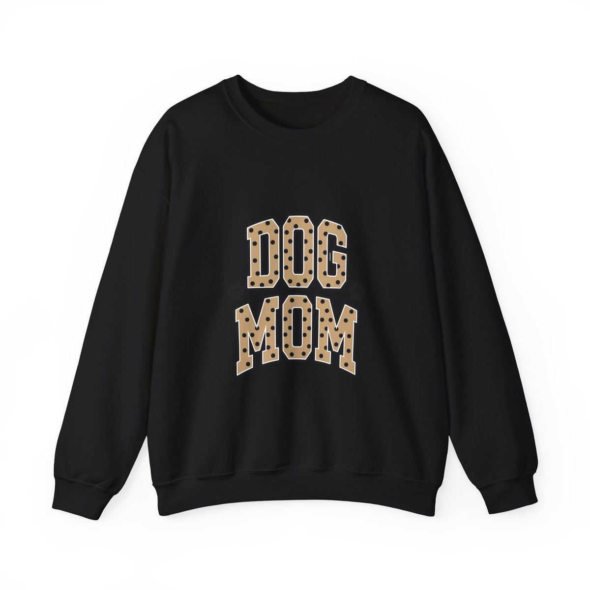 Dog Mom Sweatshirt – Leopard Print Paw Graphic Crewneck